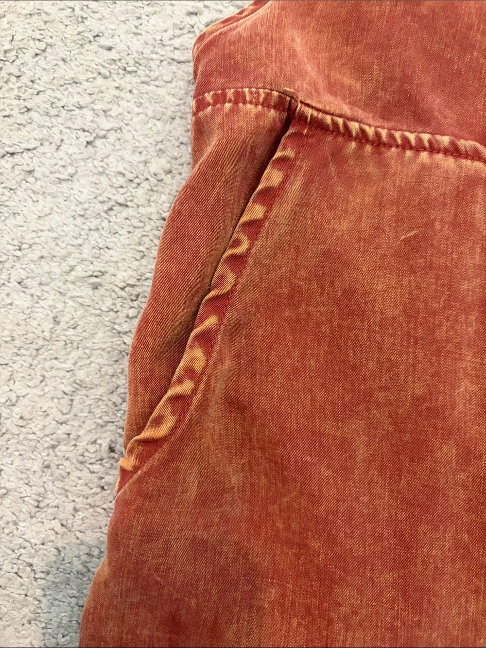 Xtraordinary Rust Orange Corduroy Kids Overalls